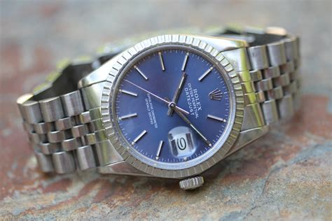 rolex oyster perpetual datejust 1984 price|rolex 16030 blue dial.